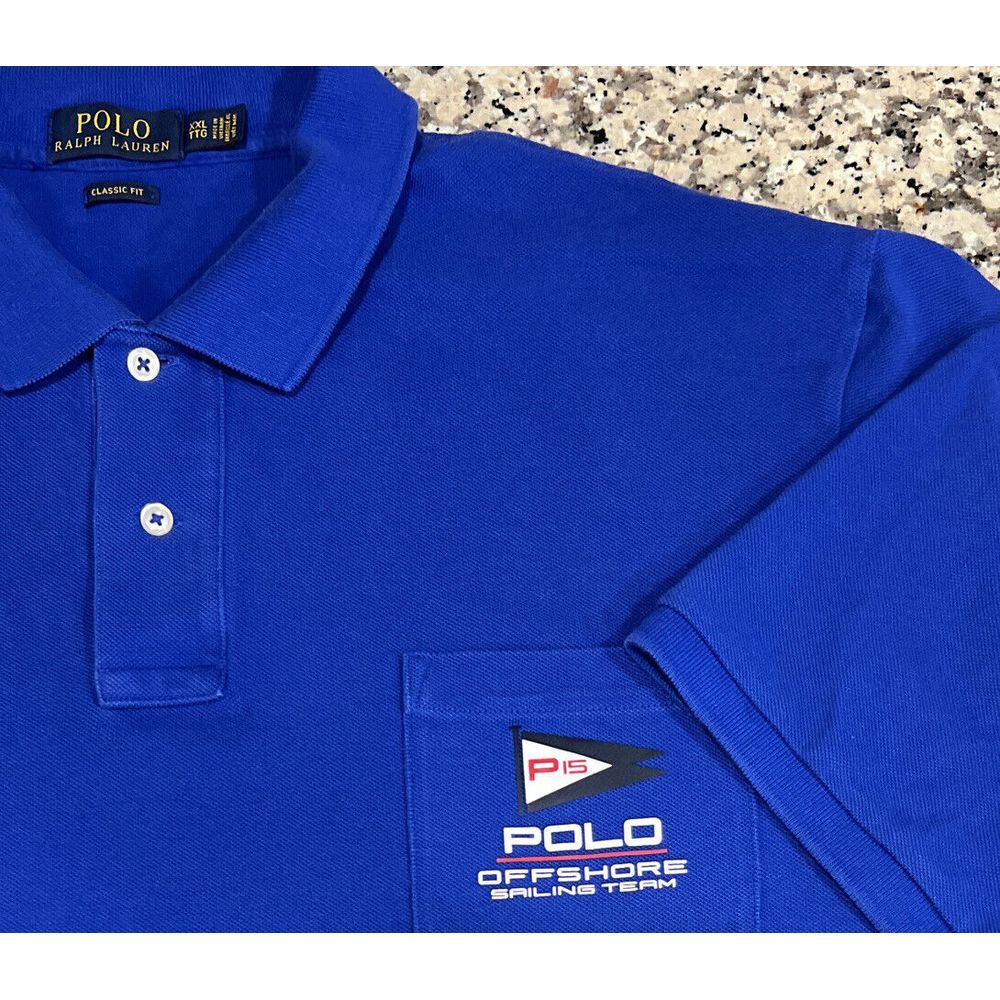 Polo Ralph Lauren‎ Men's  P-15 Offshore Sailing Team Pocket Pique Polo Shirt XXL